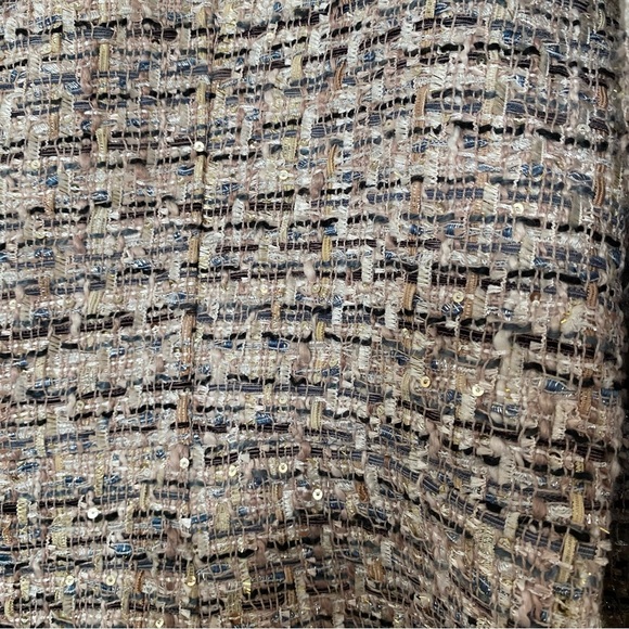 NWT TED BAKER LONDON 
Renata Tweed-Effect Fray-Detail Woven Boucle Jacket - Picture 15 of 16